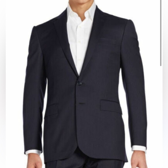 Lauren Ralph Lauren Black Label Slim Wool Suit‎ Blazer Size 40 Short